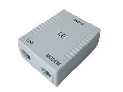 In-line DSL-Filter mit 1 RJ11 Buchse auf 2 RJ11 Buchsen
